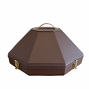 Brown travel hat box
